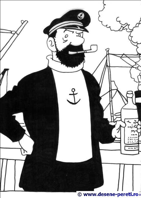 tin-tin desene colorat